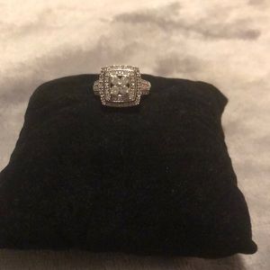 Sterling Silver Diamond Ring